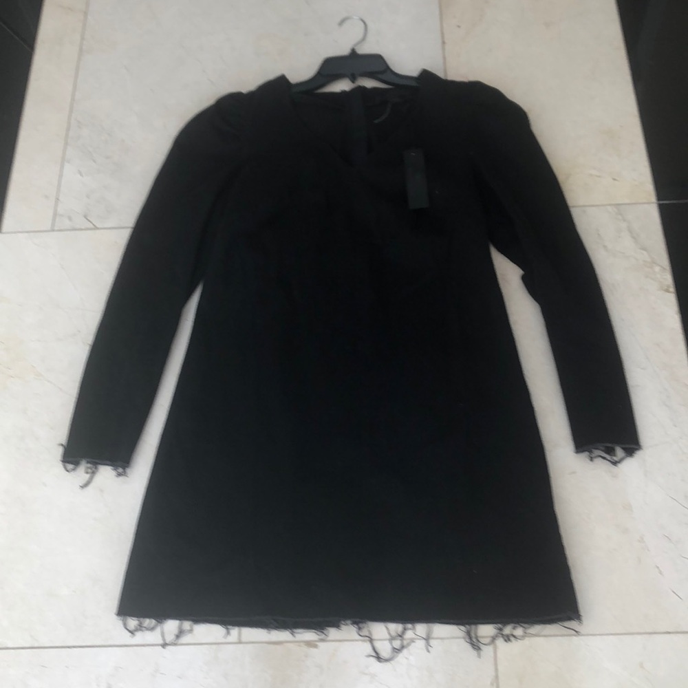 Madison cinqcent black denim dress